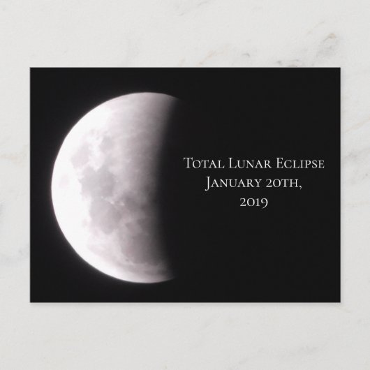 Total Lunaire Eclipse Keepsaké carte postale (Devant)