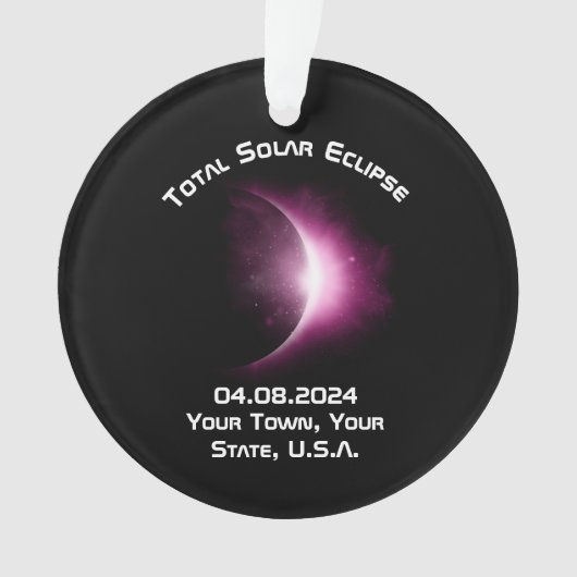 TOTAL PERSONNALISÉ SOLAIRE ECLIPSE 2024 Souvenir (devant)
