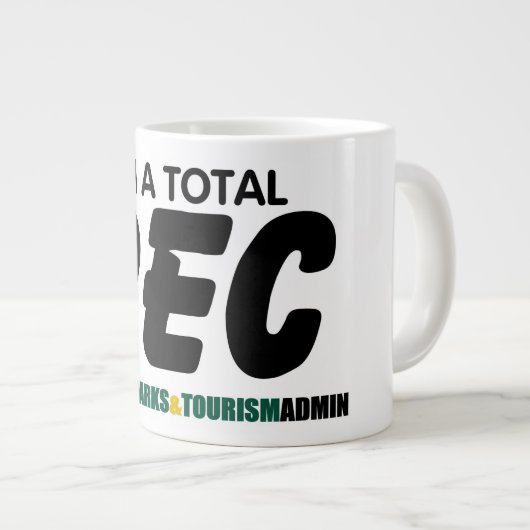 Total Rec Jumbo Mug - Police verte (Devant droit)