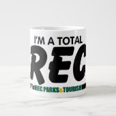 Total Rec Jumbo Mug - Police verte (Devant)