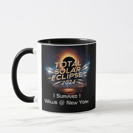 Total Solaire Eclipse 2024 Mug pour Star Gazers (Gauche)