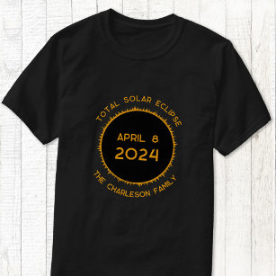 Total Solaire Eclipse 2024 T-shirt personnalisé