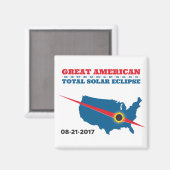 Total Solar Eclipse - 2017 - ik heb het gezien! Magneet (Voorkant / Achterkant)