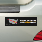 Total Solar Eclipse - 2017 - ik zag het! Bumpersticker (Op auto)