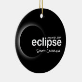 Total Solar Eclipse 2017 - South Carolina Keramisch Ornament (Rechts)