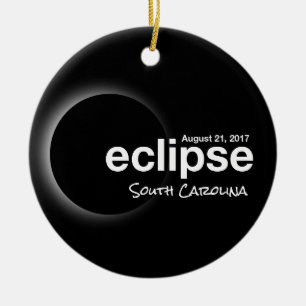 Total Solar Eclipse 2017 - South Carolina Keramisch Ornament