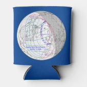 Total Solar Eclipse 2026 Map Blikjeskoeler (Voorkant)