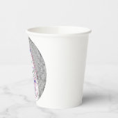 Total Solar Eclipse 2026 Map Papieren Bekers (Links)