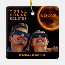 Total Solar Eclipse 2026 Souvenir Keramisch Ornament