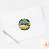Total Solar Eclipse 2027 Map Ronde Sticker (Envelop)