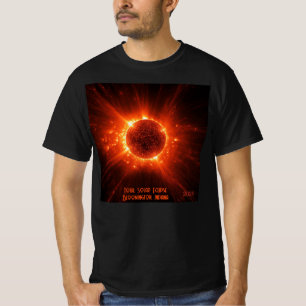 Total Solar Eclipse Alle tekst & datum toevoegen U T-shirt