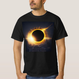 Total Solar Eclipse Alle tekst & datum toevoegen U T-shirt