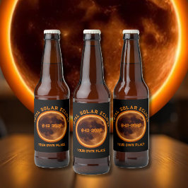 Total Solar Eclipse August 12, 2026 Bier Etiket