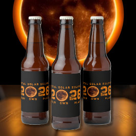 Total Solar Eclipse August 12, 2026 Bier Etiket