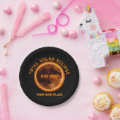 Total Solar Eclipse August 12 2026 Papieren Bordje (Feest)