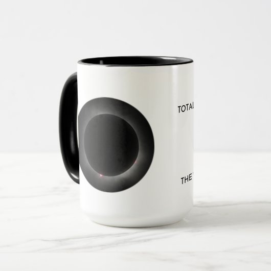 Total Solar Eclipse Name Date Place Mug (Devant gauche)