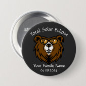 Total Solar Eclipse Personaliseer Sticker Ronde Button 7,6 Cm (Voorkant /achterkant)