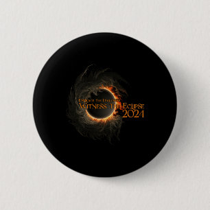Total Solar Eclipse Shirt april 8 Omhelzen het don Ronde Button 5,7 Cm