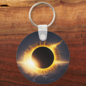 Total Solar Eclipse Souvenir Tekst toevoegen voor Sleutelhanger (Voorkant)