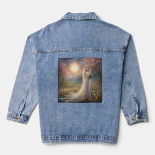 Total Solar Eclipse Spring Goddess Tekst toevoegen Denim Jacket