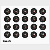 Total Solar Eclipse Texas - Total Eclipse 2024 Tex Ronde Sticker (Vel)