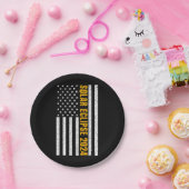 Total Solar Eclipse USA 8 april 2024 Amerikaanse v Papieren Bordje (Feest)