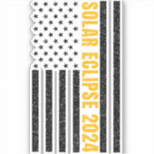 Total Solar Eclipse USA 8 april 2024 Amerikaanse v Sticker (Voorkant)