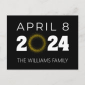 Total Solar Eclipse USA 8 april 2024 Briefkaart (Voorkant)