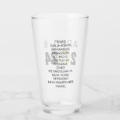 Total Solar Eclipse USA 8 april 2024 Glas (Achterkant)