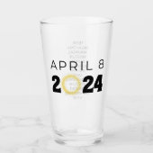 Total Solar Eclipse USA 8 april 2024 Glas (Voorkant)