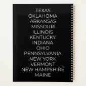 Total Solar Eclipse USA 8 april 2024 Planner (Achterkant)