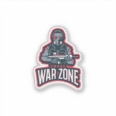 Total Warriors Competitive Gaming Gaming Logo Embl Sticker (Voorkant)