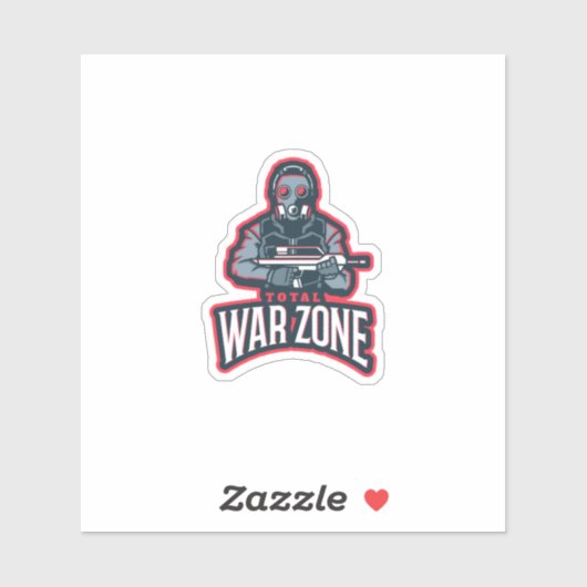Total Warriors Competitive Gaming Gaming Logo Embl Sticker (Vel)