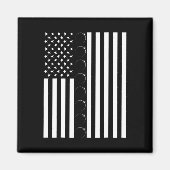 Totale Amerikaanse Amerikaanse vlag 04.08.2024 naa Magneet (Voorkant)