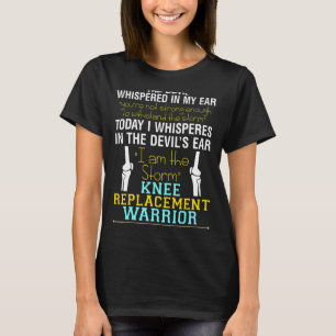 Totale knievervanging herstel ACL-chirurgie Warrio T-shirt