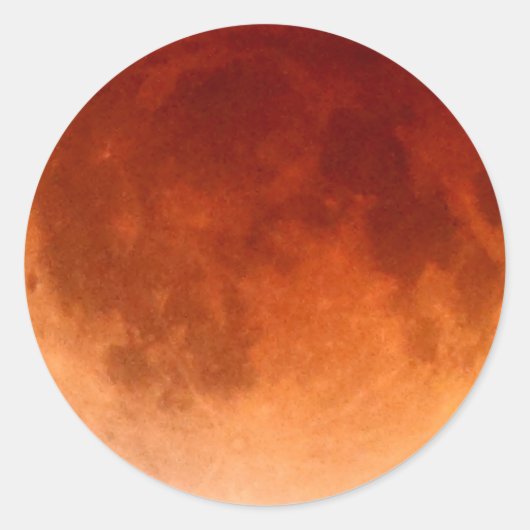 Totale maansverduistering Blood Moon Sticker (Voorkant)