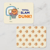 Totale Slam Dunk Valentijnskaart met vlak ontwerp Notitiekaartje (Voorkant / Achterkant)