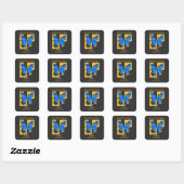 Totale Solar Eclipse Butterfly Custom Vierkante Sticker (Vel)