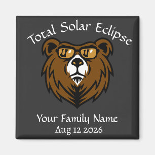 Totale Solar Eclipse Custom Magneet