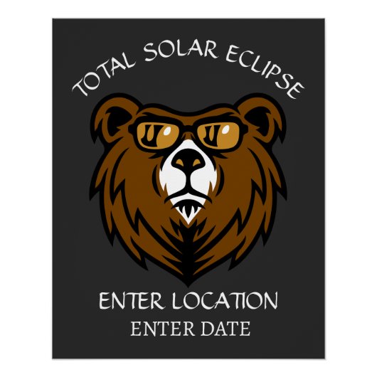 Totale Solar Eclipse Custom Perfect Poster (Voorkant)