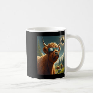 Totale Solar Eclipse Highland Koe Dragen Sungles Koffiemok