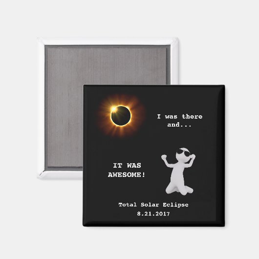 Totale Solar Eclipse Magnet Magneet (Voorkant / Achterkant)