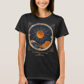 Totale Solar Eclipse Rolling Hills 2 kanten T-shirt (Voorkant)