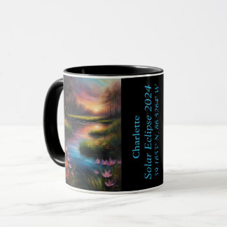 Totale Verduistering van De Zon GPS Lente Bloemen Mok
