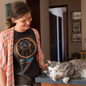 Totale Zonne-Eclipse 2024 Kat Zonne-Eclipse Bril T-shirt