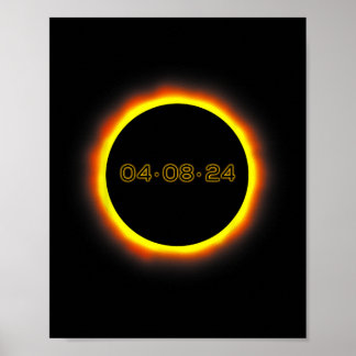Totale zonsverduistering 04.08.2024 Totaal 1 Poster