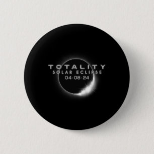 Totale zonsverduistering 04.08.2024 Totaal 2 Ronde Button 5,7 Cm