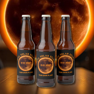 Totale Zonsverduistering 12 augustus 2026 Bier Etiket