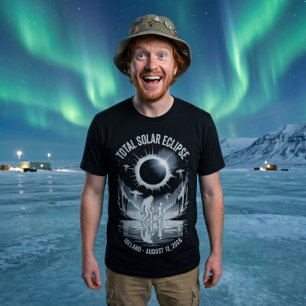 Totale Zonsverduistering 12 augustus 2026 Bigfoot T-shirt