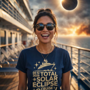Totale Zonsverduistering 12 augustus 2026 Cruise S T-shirt